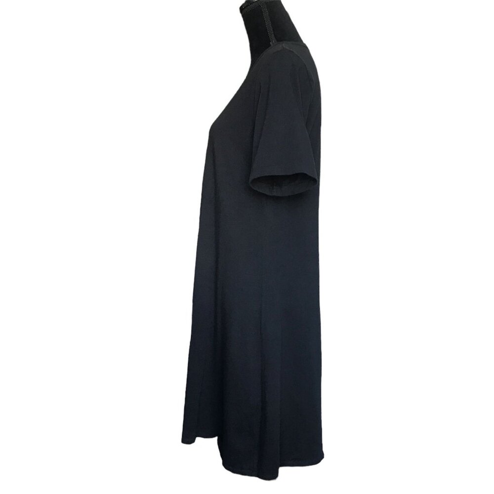 J. Crew Short Sleeve Pullover Knit Dress in Black - Size XL - Picture 3 of 7